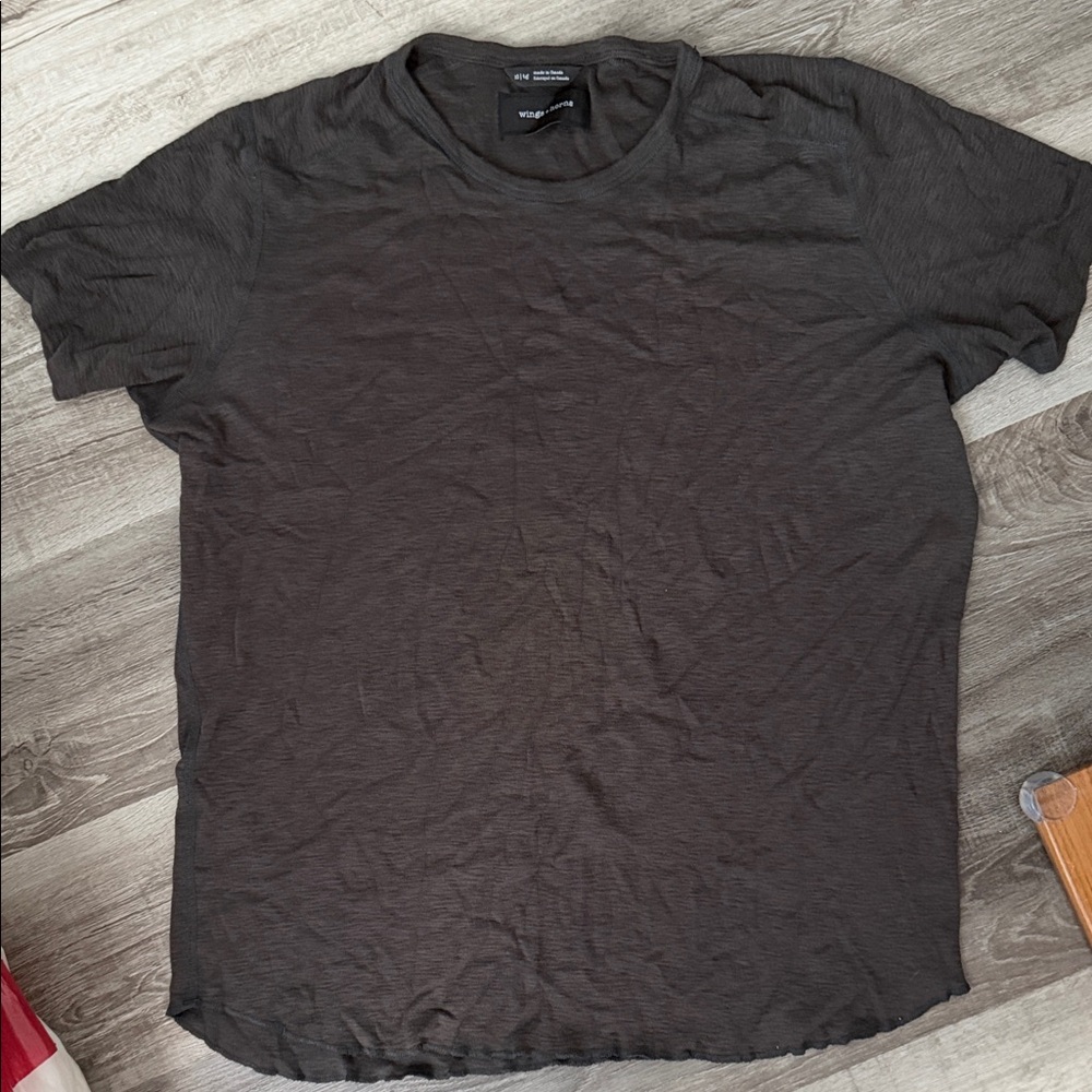 Wings + Horns Charcoal Short Sleeve Tee